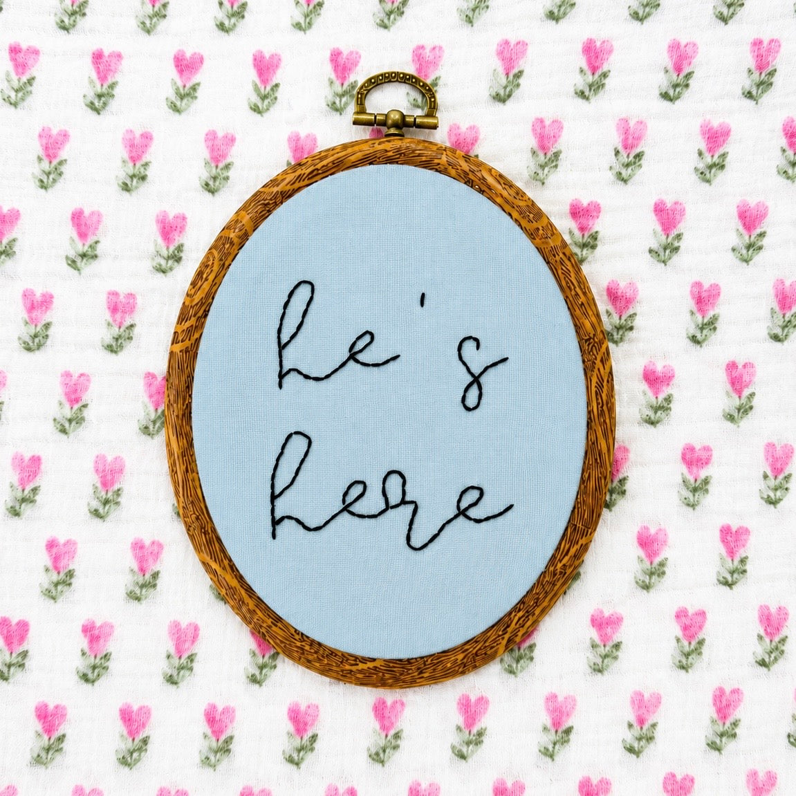 Personalized Hand-Stitched Keepsake Hoops